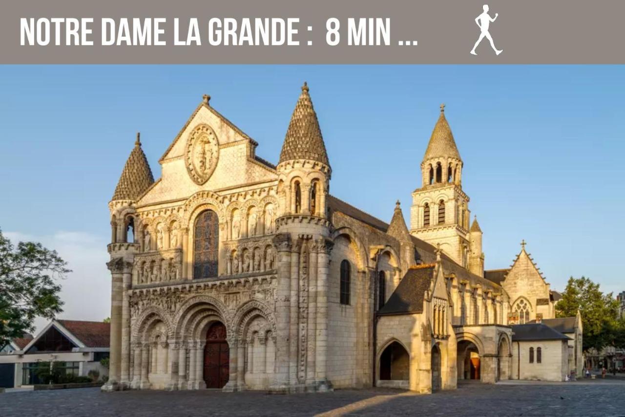 Chambres Poitiers Centre Ville - Salle De Bain, Refrigerateur, Tv Et Machine A Cafe Privatifs - Cuisine Commune - Terrasse - Hotel De Ville A 200M 외부 사진